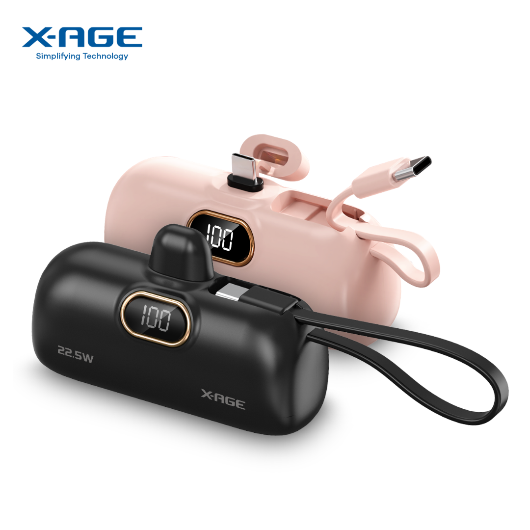 X-AGE ConvE Capsule 5000mAh Powerbank – 22.5W Fast Charging 0