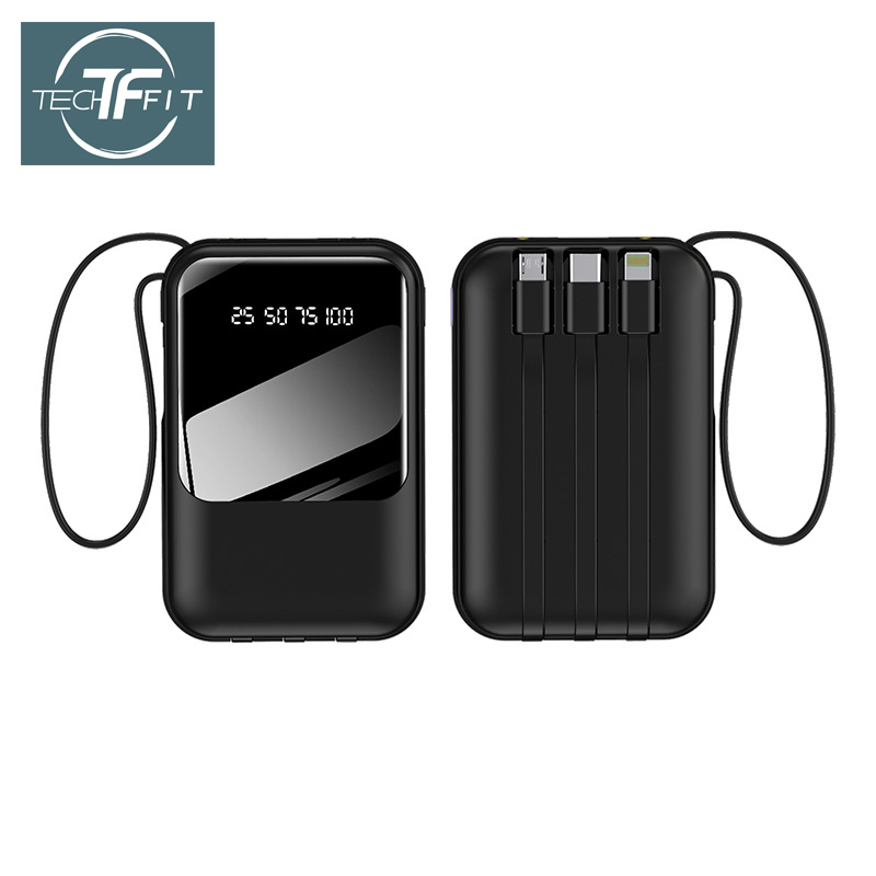 TECHFIT P106 10,000mAh Powerbank – Dual Input, Digital Display 2