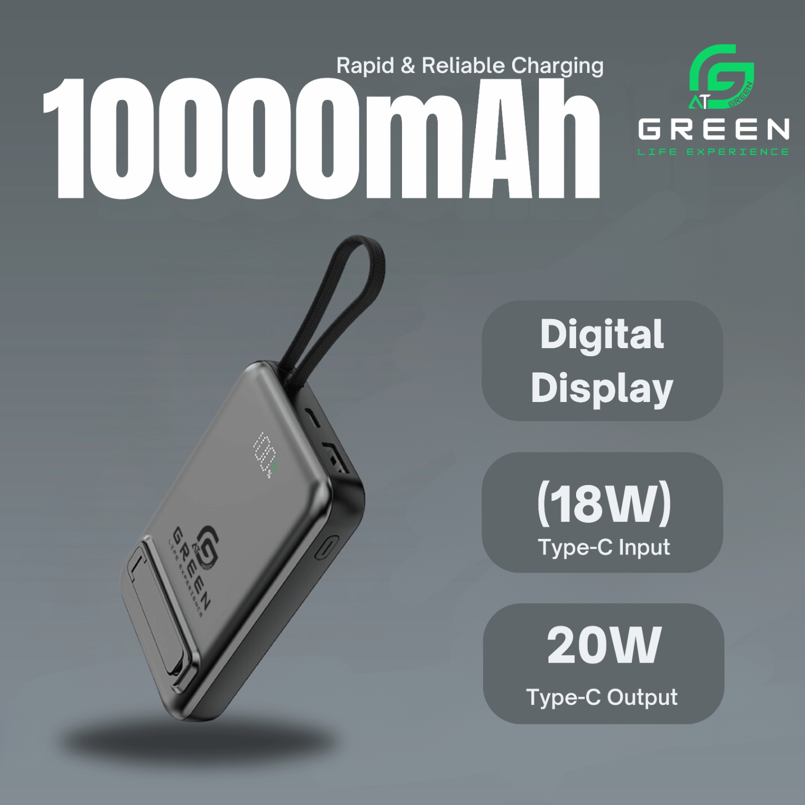 Green Mag Booster 10,000mAh Powerbank – MagSafe, Wireless & Super Fast Charging 1
