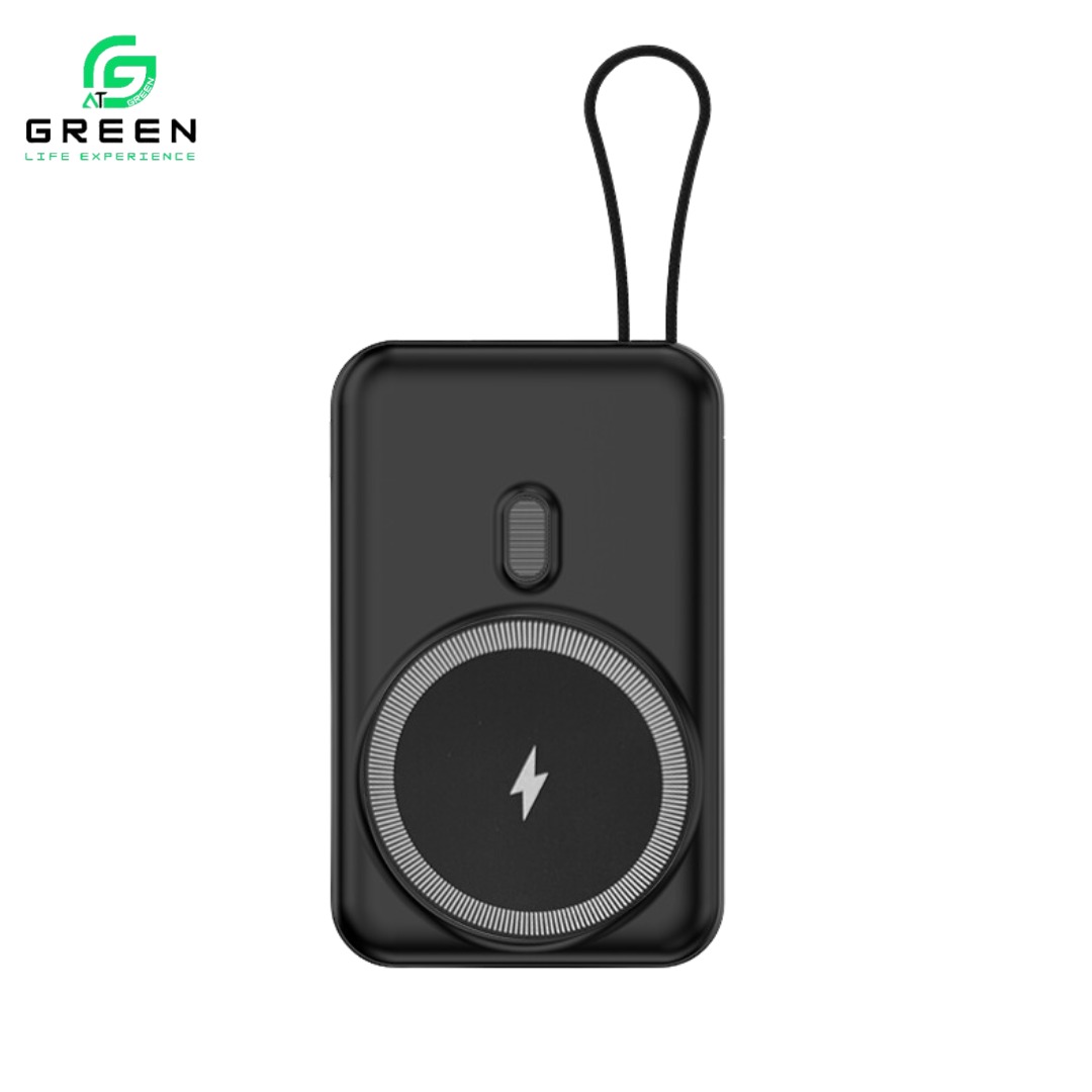 Green Mag Booster 10,000mAh Powerbank – MagSafe, Wireless & Super Fast Charging 0