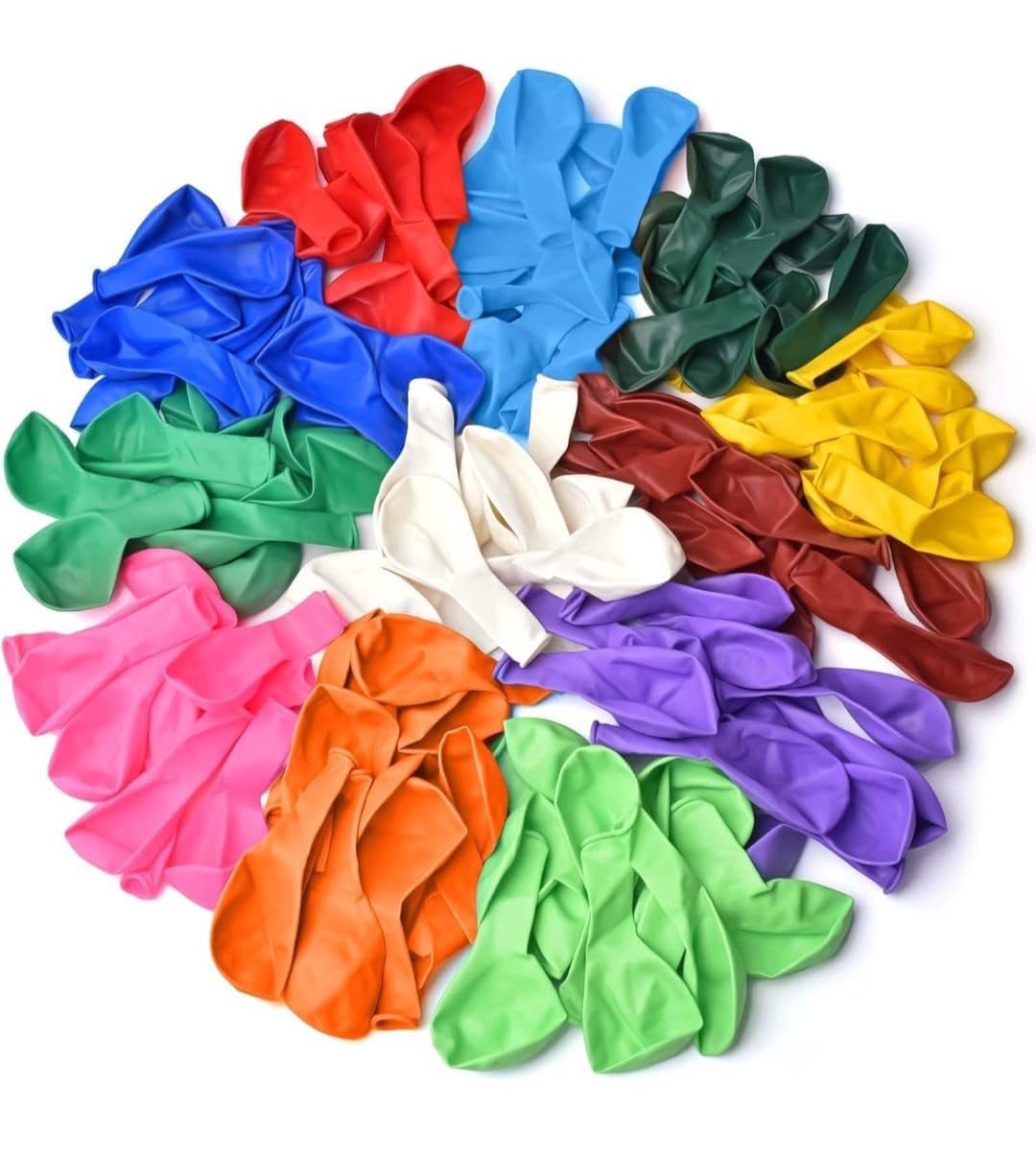 150 Pcs Large Decorative Multicolor Festival & Events Decoration Balloons Multi Color Enjoyment Fun Balloons Birthday 1