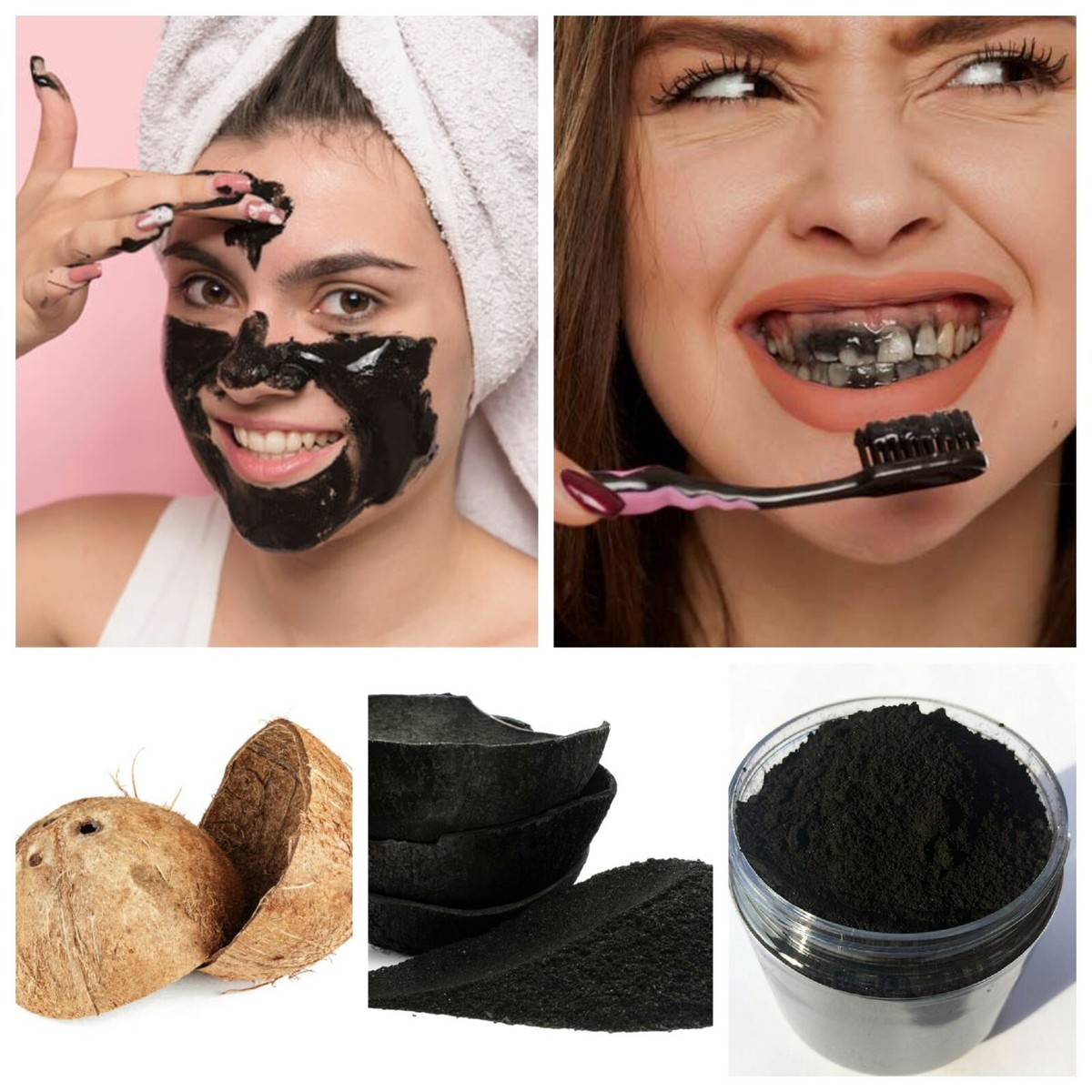 Teeth Whitening Powder Activated Tooth Brush Powder Activated Charcoal 1