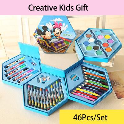 46 Psc Color Pencil Eraser Sharpner Set For Drawing Artist Kids School Stationary Product